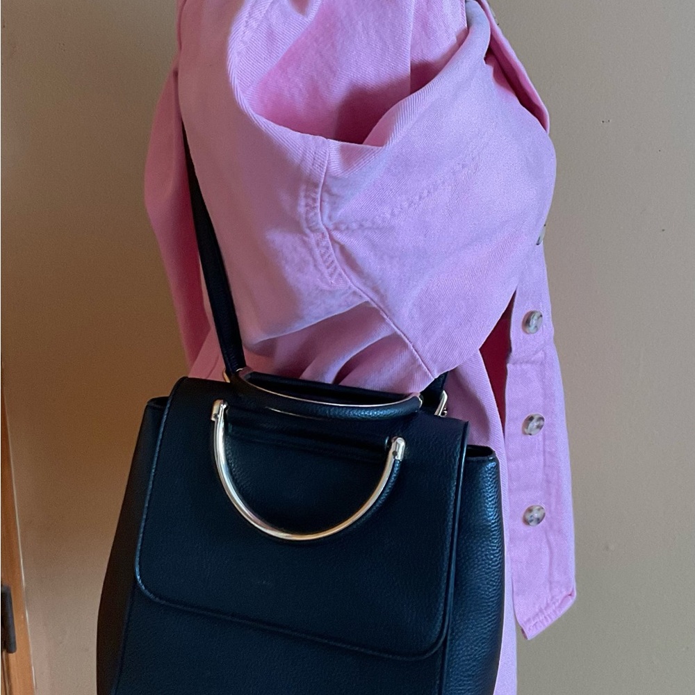 Miztique Convertible Backpack Crossbody With Gold Accents - Picture 8 of 11